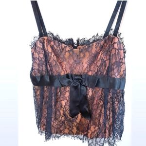 Nanette Lepore Black Lace Bustier 8